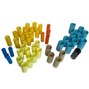 Various Magnetic Hair Rollers Lot 48 Vintage Multiple Size Diameters u